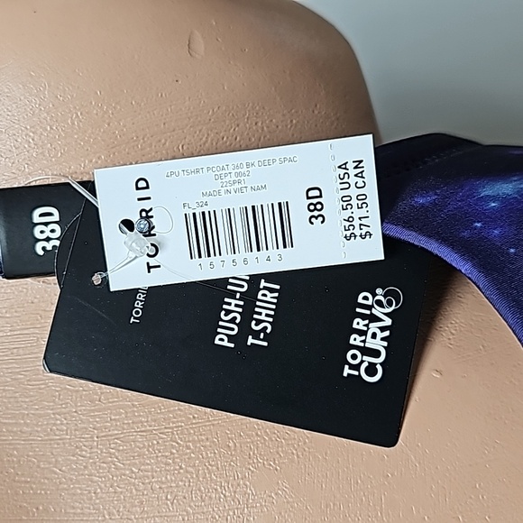 Torrid 38D Push-Up T-Shirt Bra - NWT - Picture 3 of 7